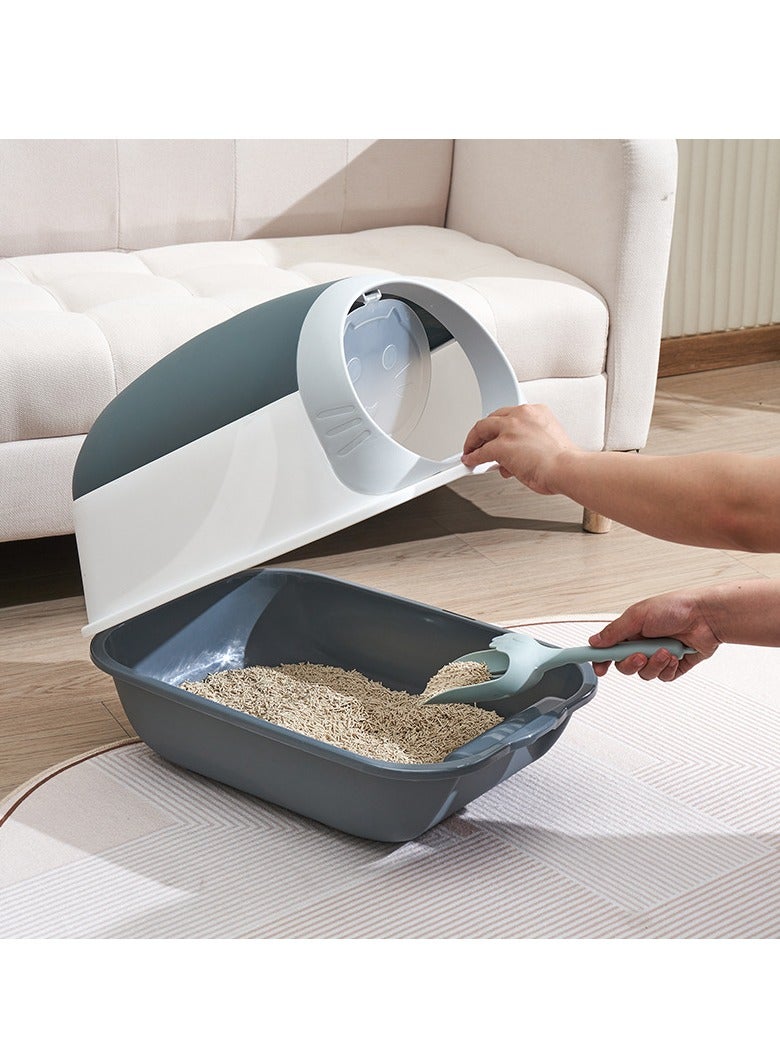 Cat Litter Box Fully Enclosed Large Cat Litter Box Extra Large Enclosed Cat Litter Box Black