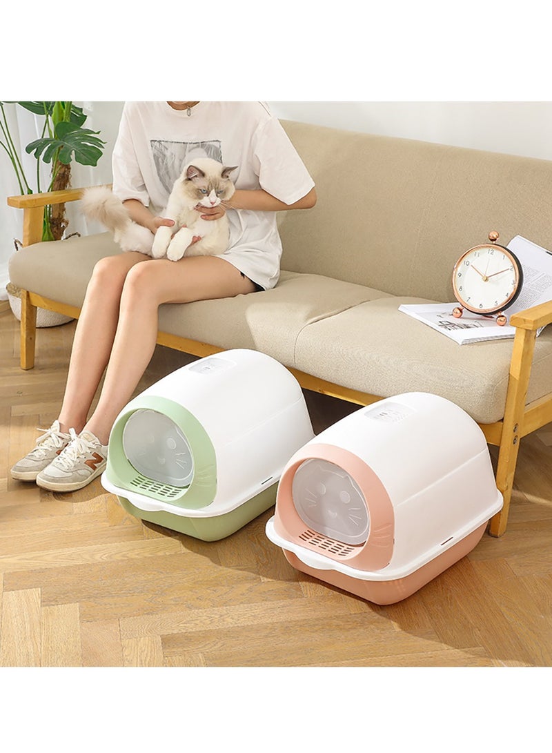 Cat Litter Box Fully Enclosed Large Cat Litter Box Extra Large Enclosed Cat Litter Box Black