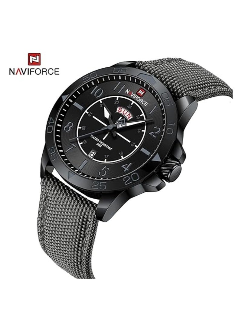 Naviforce Wristwatch Men's Sports Fashion Model NF9204N Nylon Waterproof System