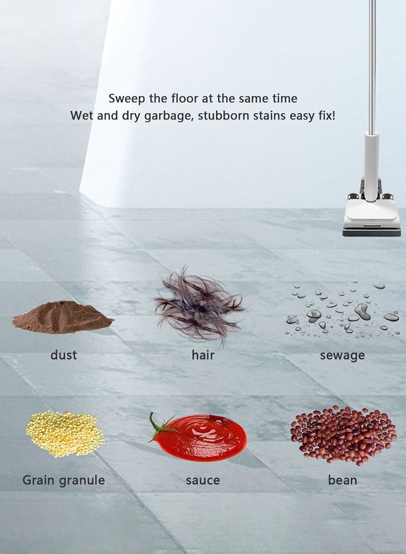 Wireless intelligent home self-cleaning floor scrubber, fully automatic manual push electric sweeping, suction, and mopping integrated floor scrubber