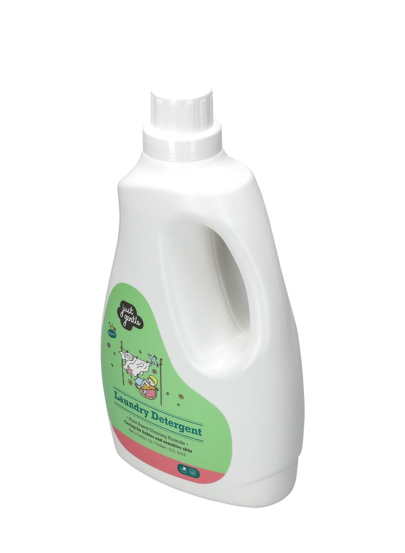 Just Gentle Plant-Based Hypoallergenic Laundry Detergent - Eco-Friendly, Gentle on Sensitive Skin, 3 Litres