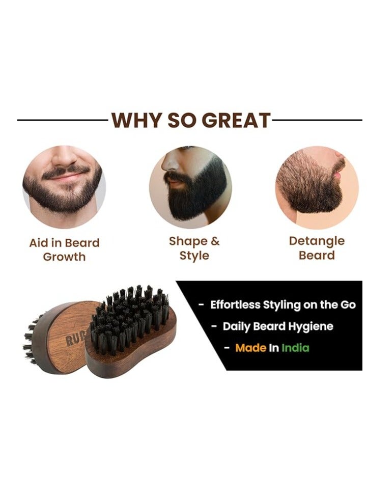 4-in-1 Beard Kit for Men| Advance Beard Oil, Face & Beard Wash, Beard Brush & Wooden Beard Comb for Men| Daily Care of Beard or Amazing Gift Kit for Men