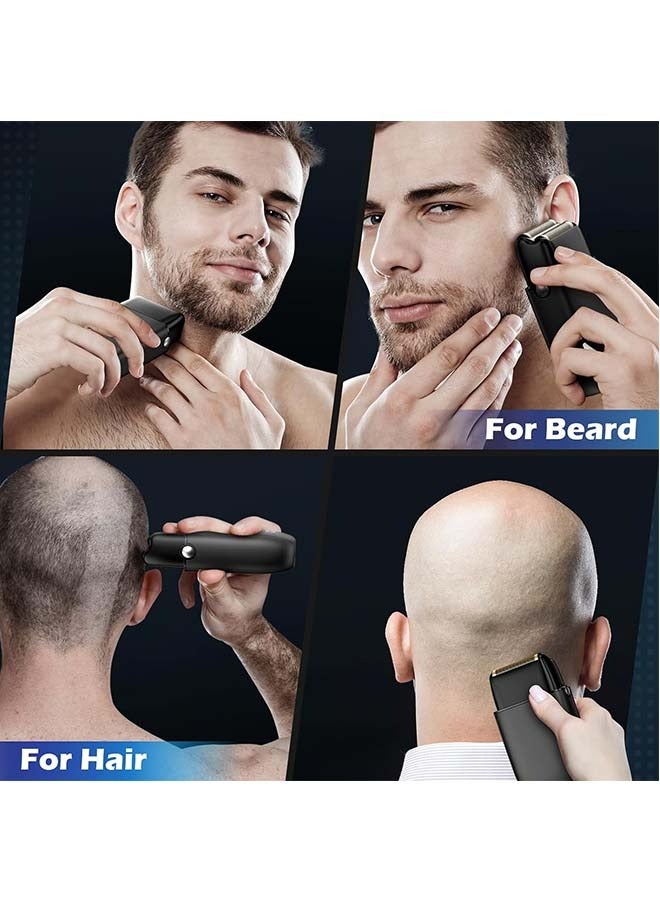 Electric Razor for Men Face, Foil Shaver with 3 Adjustable Speeds, Rechargeable Waterproof Close Shave Trimmer with LED Display for Face/Beard/Head Shavers