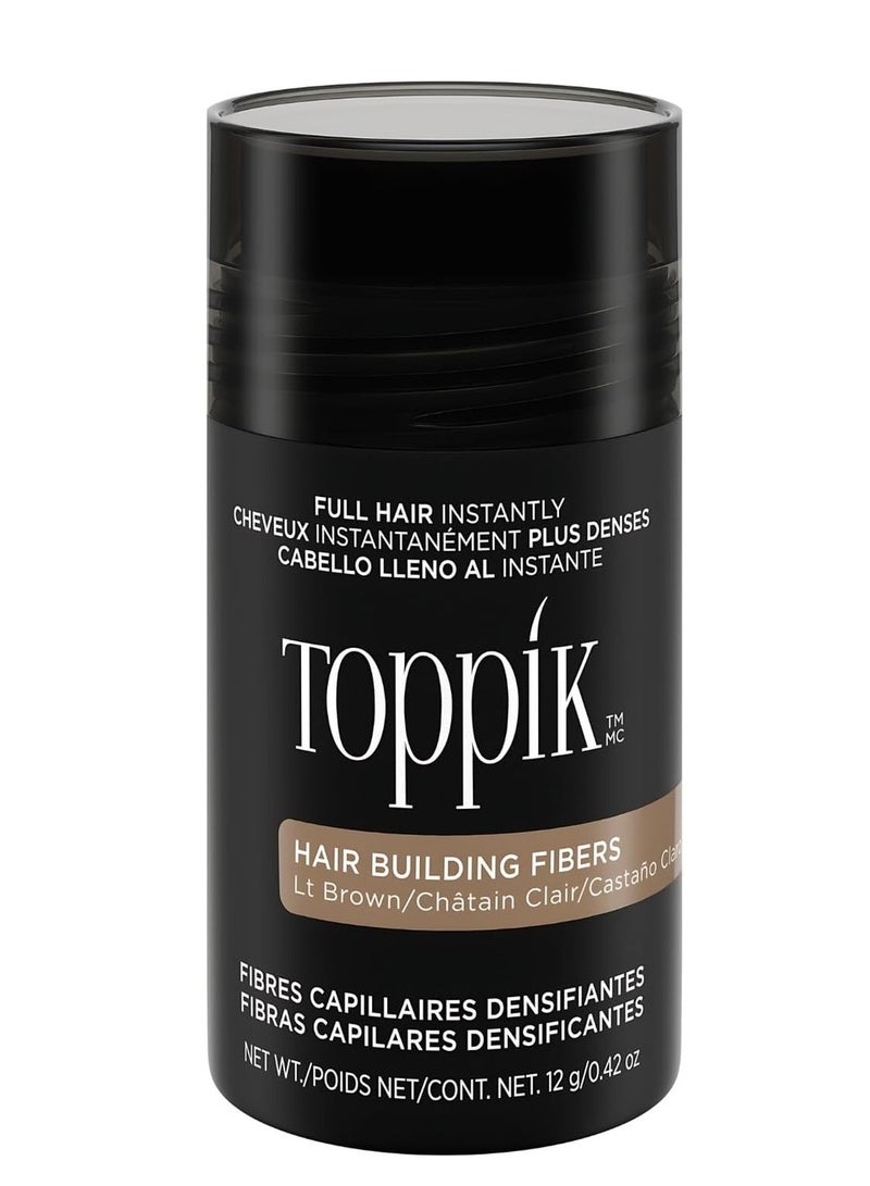 TOPPIK Hair Building Fibers, Light Brown, 12g