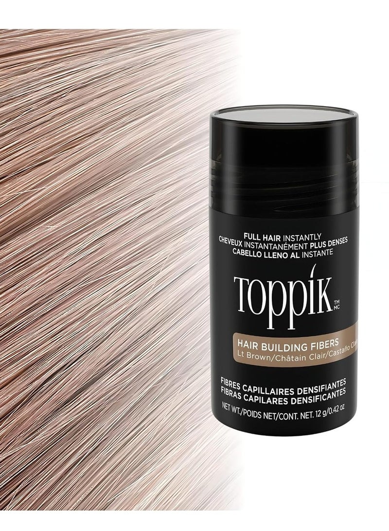 TOPPIK Hair Building Fibers, Light Brown, 12g