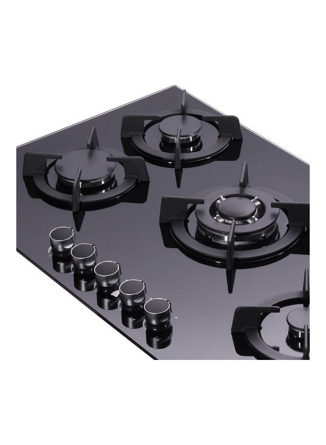 Glass Gas Hob 5 Burner SF5458GH BS Black