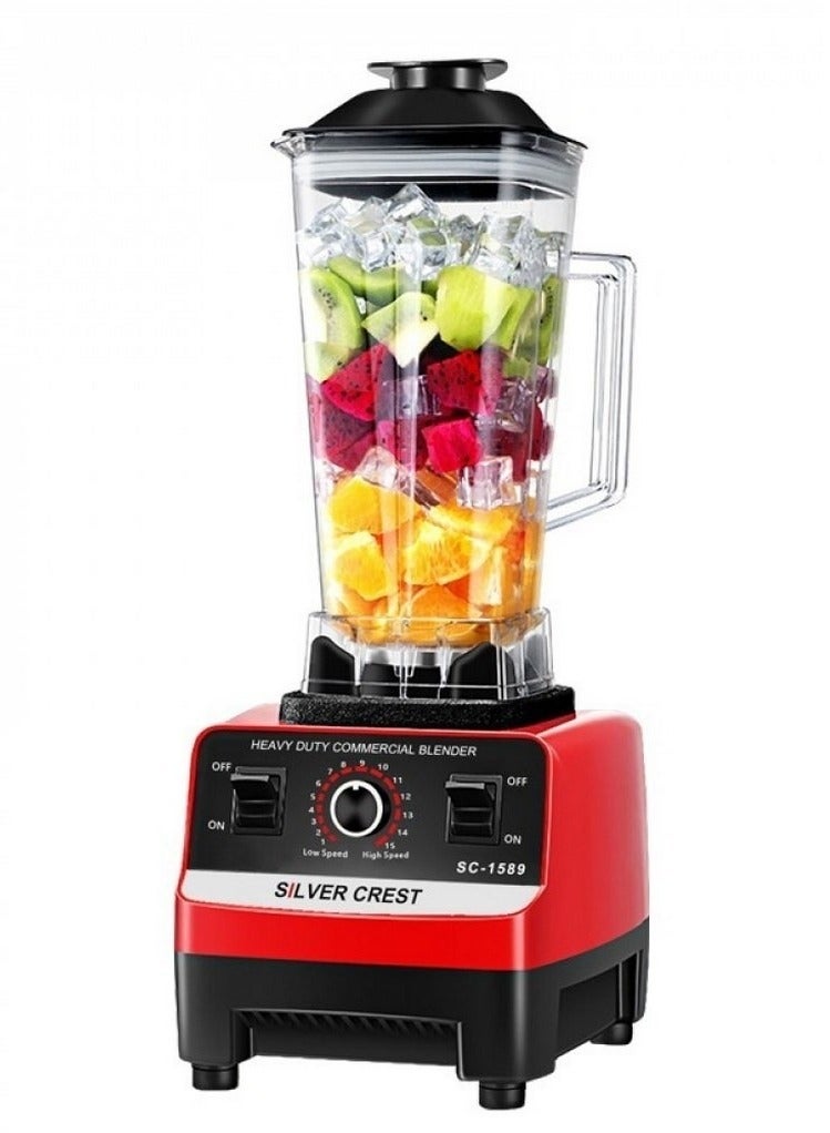 2 in 1 Silver Crest Ultra heavy Duty Blender Machine, SC-1589 Silver Crest Powerful blender and grinder Large Capacity