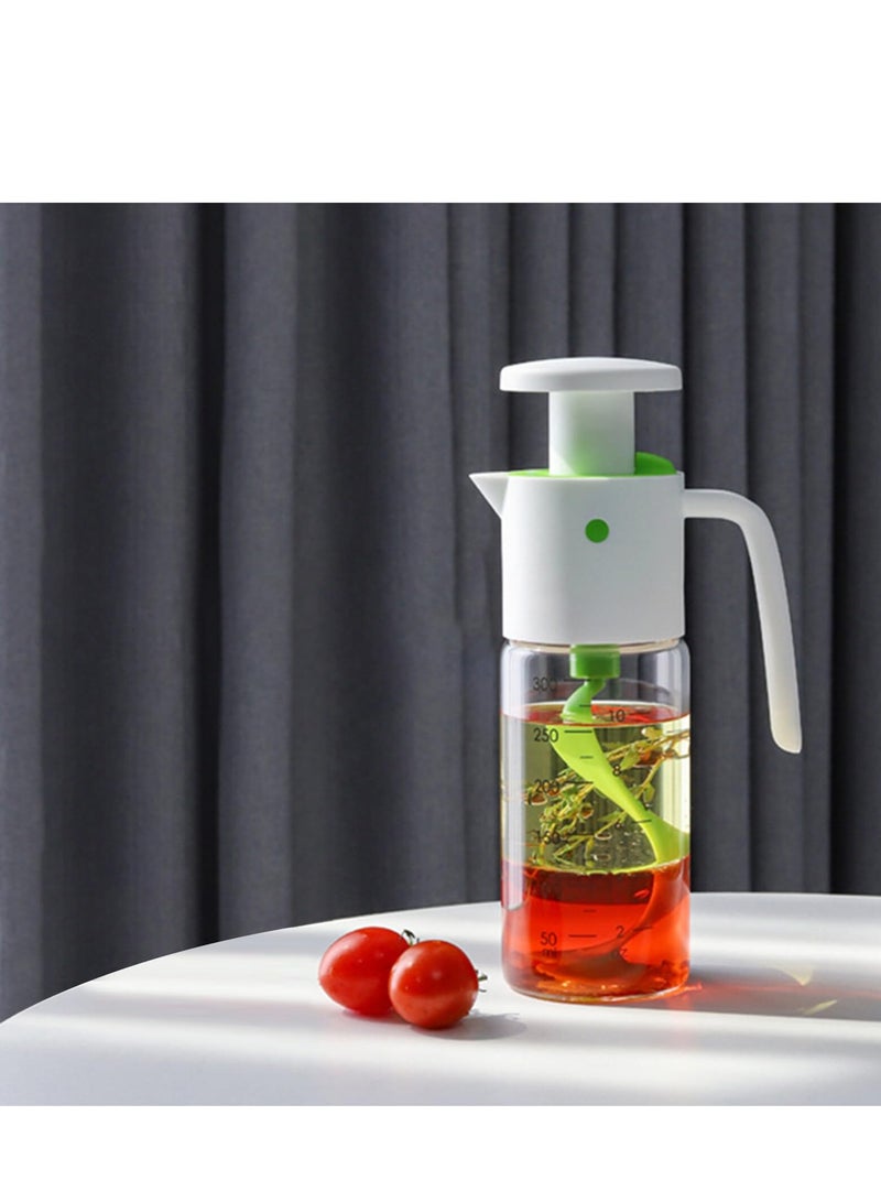 Salad Dressing Mixer Bottle,300ml/10fl oz  Effortless Salad Dressing Shaker Vinaigrette Bottle and Versatile Mixing Container for Salad Dressings, Juices, and Ketchup Storage