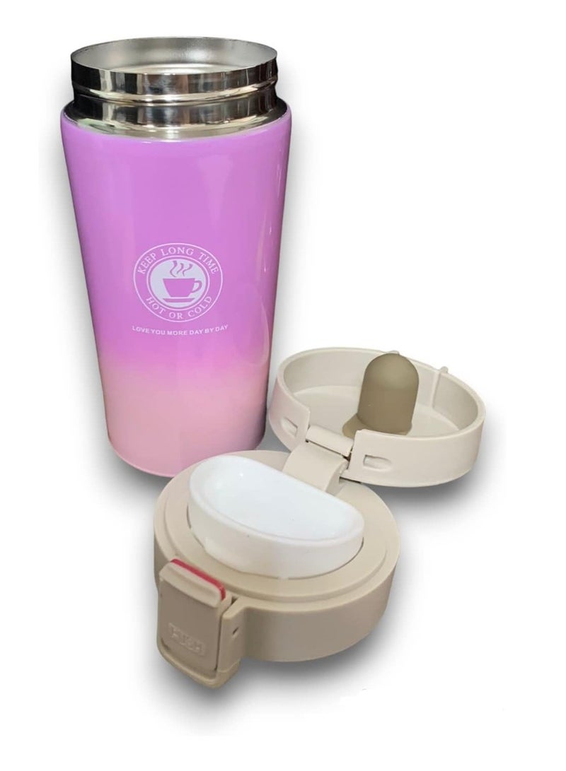 Stainless Steel Wall Insulated Thermal Mug With Mesh Filter And Drink Keep Cold And Hot Travel Friendly