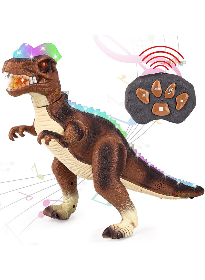 Remote Control Dinosaurs Toys for Kids with Light & Sound - Walking & Dancing Dinosaur - Best Gift for Boys - Perfect Interactive Toy Gift