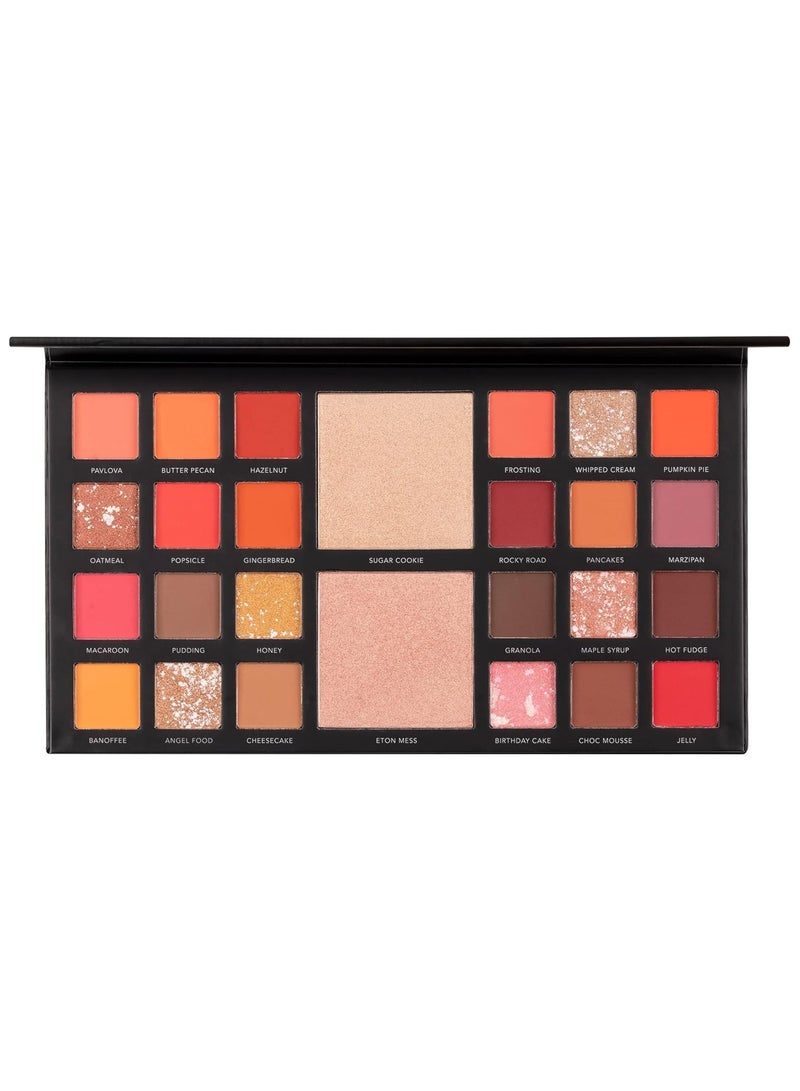 The Bakery Box 26 Shade Eyeshadow and Highlighter Makeup Palette