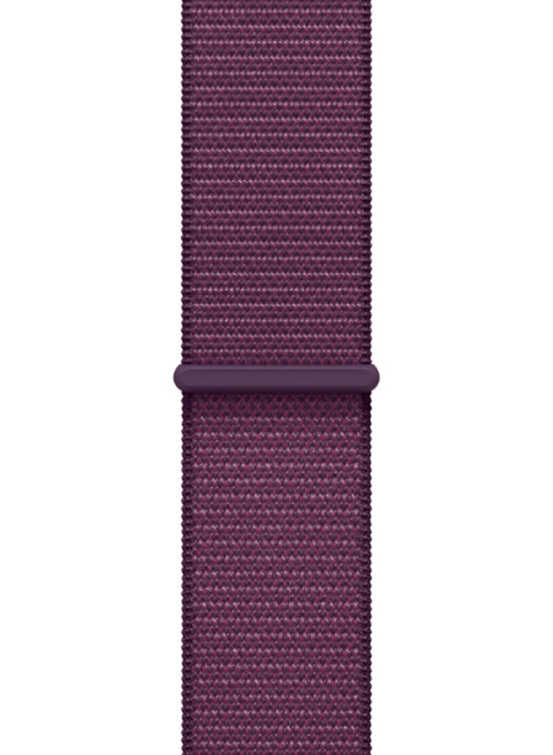 Watch Series 10 GPS 42mm Rose Gold Aluminium Case With Plum Sport Loop