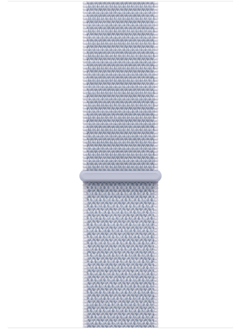 Watch Series 10 GPS 46mm Silver Aluminium Case With Blue Cloud Sport Loop