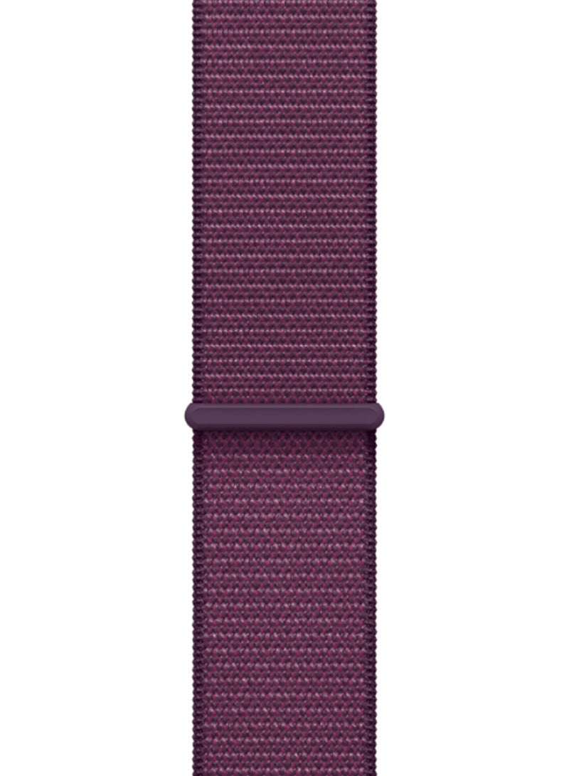 Watch Series 10 GPS 46mm Rose Gold Aluminium Case With Plum Sport Loop