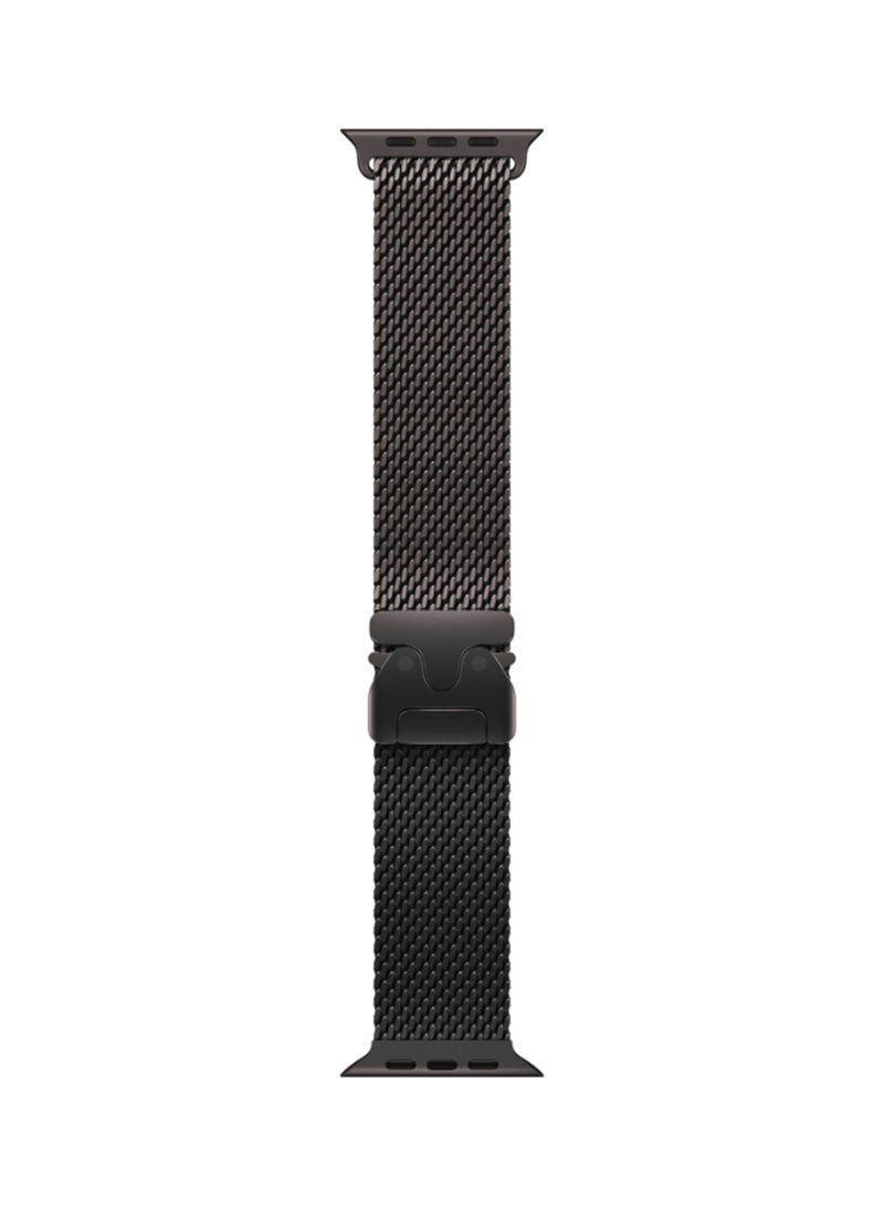 Watch Ultra 2 (2024) GPS + Cellular 49mm Black Titanium Case With Black Titanium Milanese Loop - L