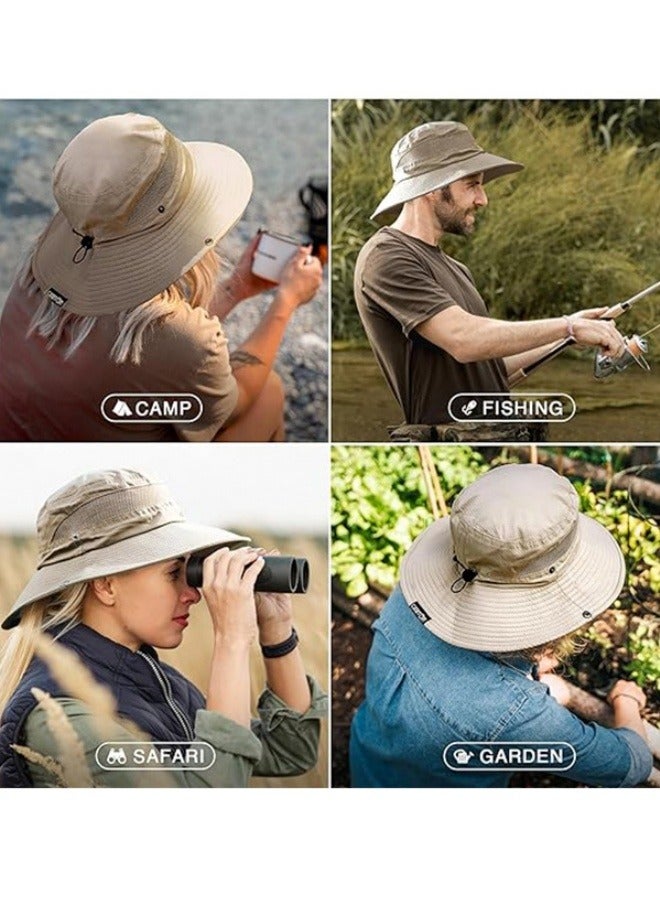 Fishing Hat Wide Brim Sun Hat for Men and Women, Mens Bucket Hats with UV Protection for Hiking Beach Hats