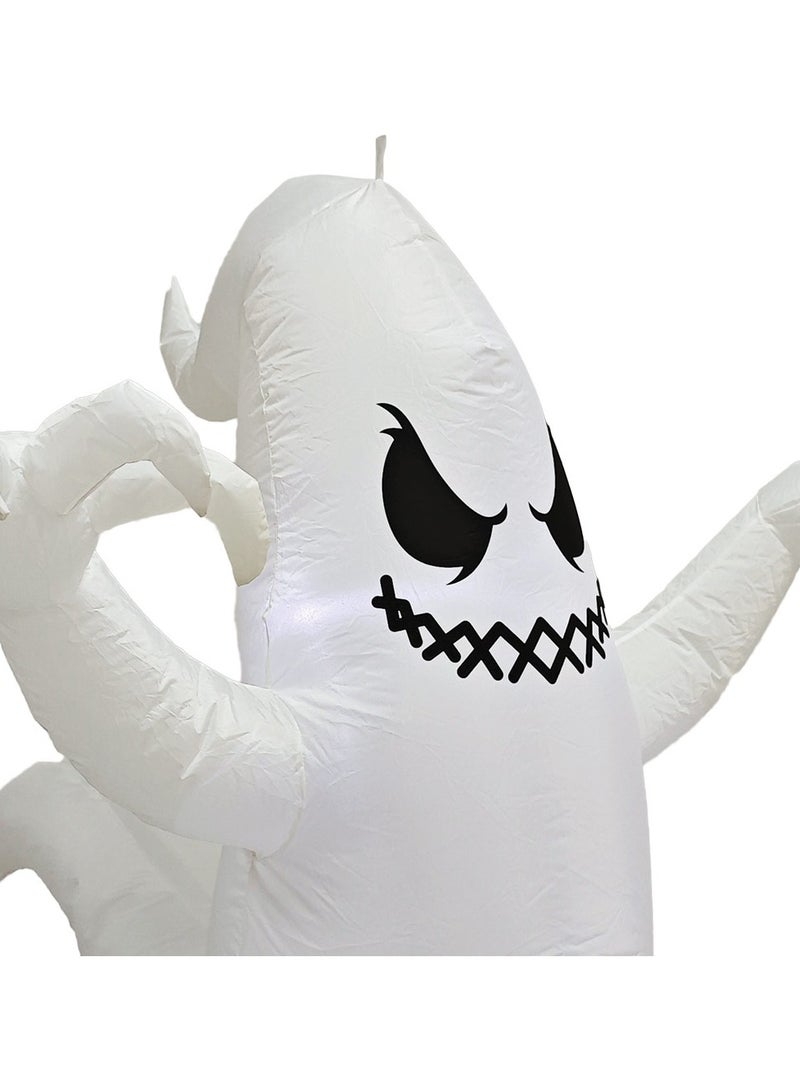 5 Feet Inflatable Hanging Ghost Halloween Decoration with Built in LED Lights for Outdoor and Indoor Spooky Atmosphere Displays