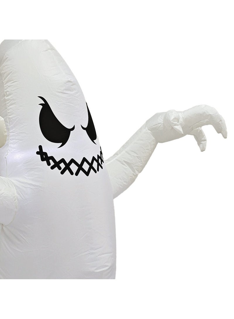 5 Feet Inflatable Hanging Ghost Halloween Decoration with Built in LED Lights for Outdoor and Indoor Spooky Atmosphere Displays