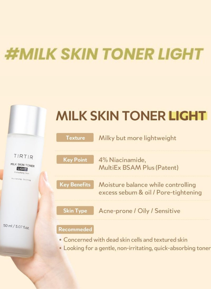 Tirtir Skin Milk Toner Light – Refreshing and Hydrating Facial Toner with Milk Extracts – 150ml