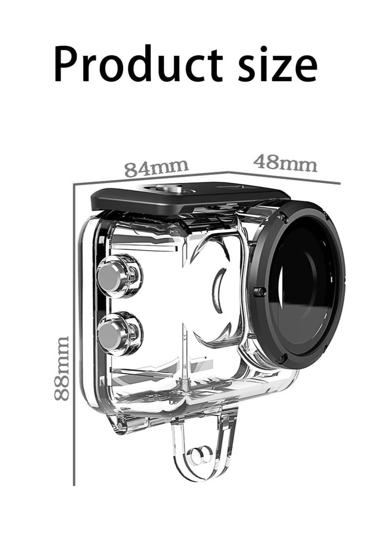 Dive Case for Insta360 GO 3, Waterproof Protective Case 197ft/60m Underwater Dive Housing Shell with Bracket Accessories