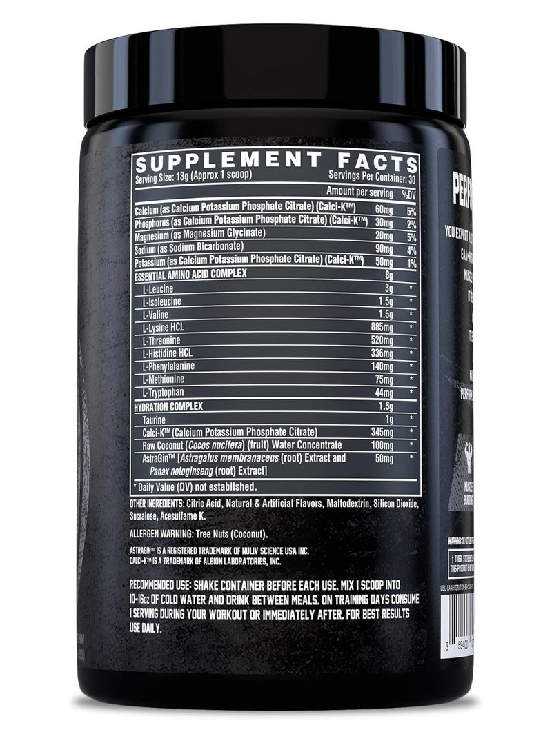 Nutrex Research - EAA+ Hydration Powder, Muscle Recovery & Endurance, 8G Essential Amino Acids + Electrolytes, Fruit Punch Flavor, 30 Servings