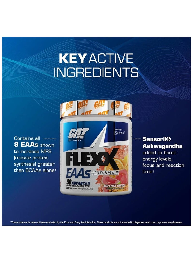 Gat Sport, Flexx EAA, Orange Guava, 345g, 30 Servings