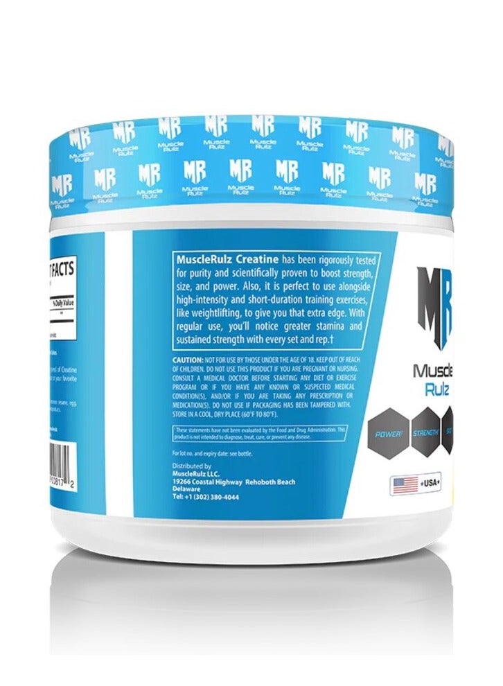 Musclerulz, Creatine Micronized, 300g, 60 SV