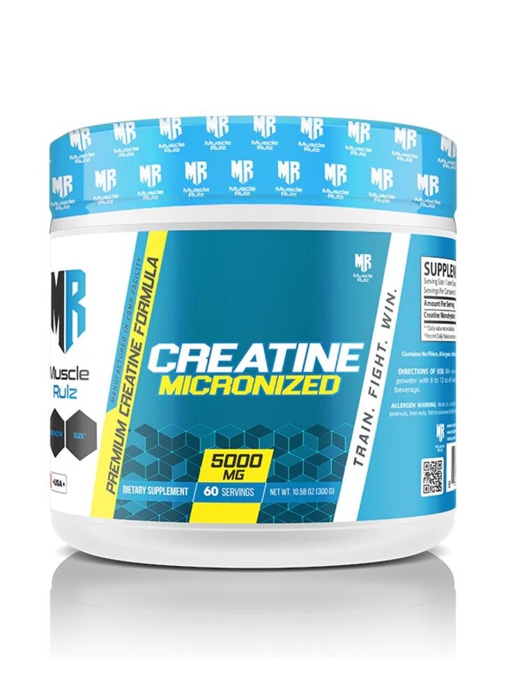 Musclerulz, Creatine Micronized, 300g, 60 SV