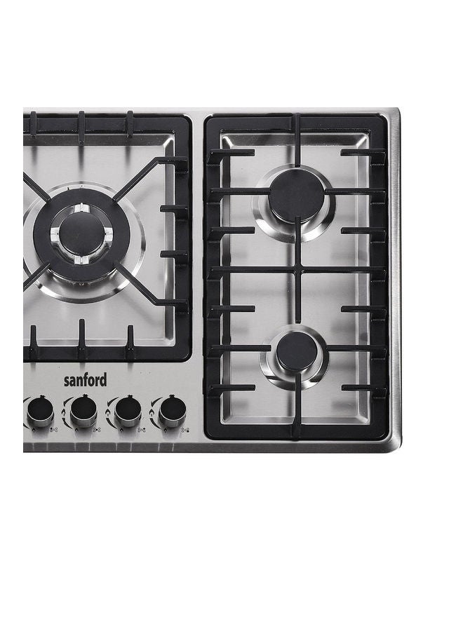 Stainless Steel Gas Hob 5 Burner With Fsd SF5452GH BS FSD Silver