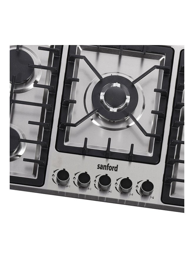 Stainless Steel Gas Hob 5 Burner With Fsd SF5452GH BS FSD Silver