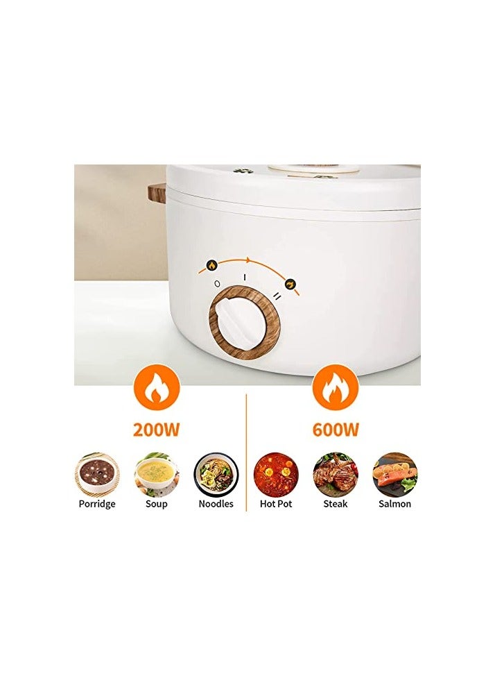 1.5L Mini Multifunction Electric Cooker for Hot Pot, Stir Fry, Noodles, Pasta, Nonstick Frying Pan