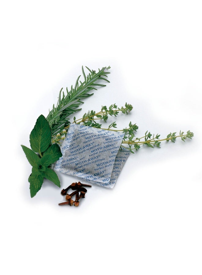 Moth Away Sachets Nontoxic 72 Pack White 6 Sets Of 12 Sachets Fresh Mint Scent By Homewares