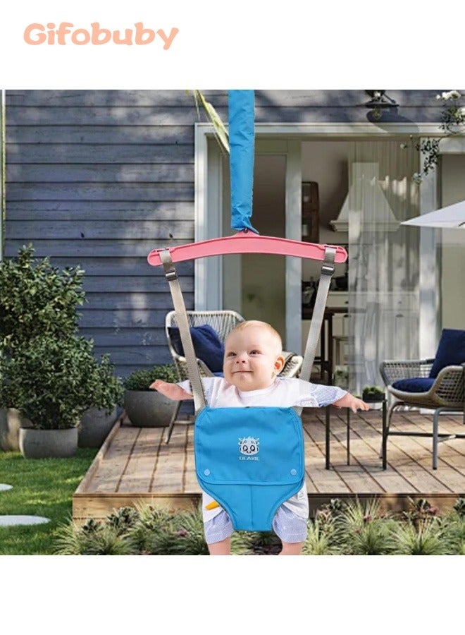 Baby Jumper with  Hook for 6-24 Months, Baby swing chair, Baby Door Jumper for Indoor/Outdoor Play, Infant Jumper Doorway with Adjustable Chain, Easy to Assemble & Store