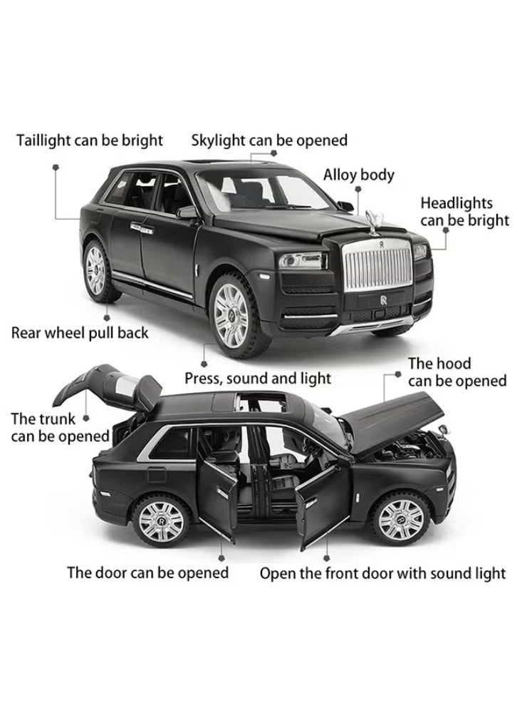 Rolls Royce Cullinan Zinc Alloy Toy Car Durable Sound And Light Effect Black