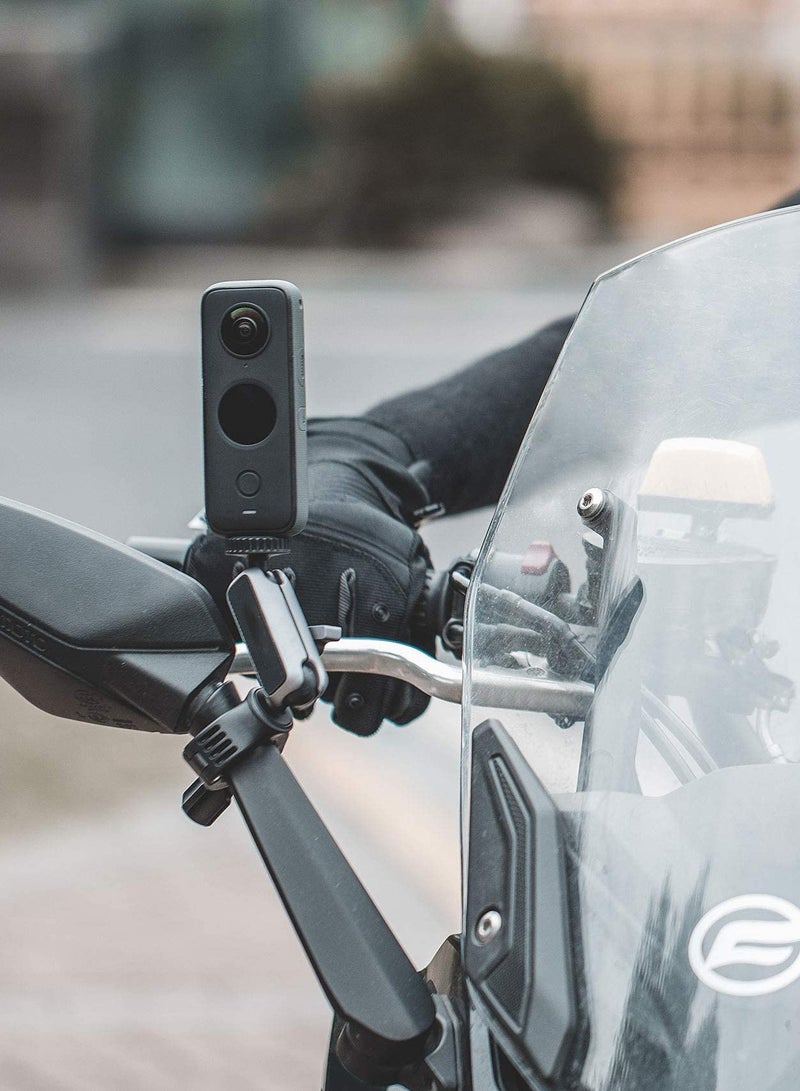 Adjustable Handlebar Mount for DJI Action 2, GoPro Hero 10/7/8/9, OSMO Action, Pocket 2, and Insta 360 - Perfect for Motorcycles and Bicycles.