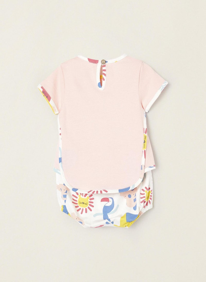 T-shirt + Bloomers for Newborns 'Animals'