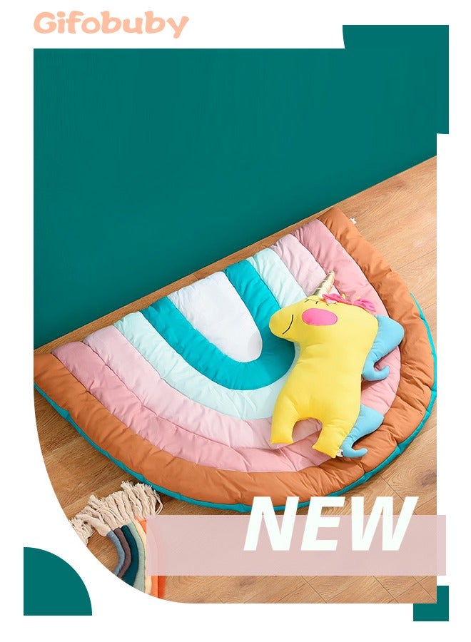 Rainbow Baby Play Mat Floor Crawling Rug Children Kids Playmat Carpet Baby Blanket