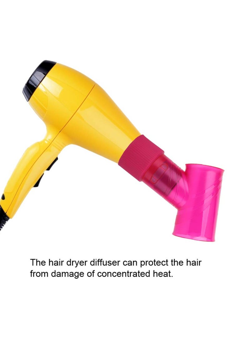 Hair Dryer Diffuser, Blow Dryer Attachment, Curly Hair Dryer Diffuser, Hair Salon Styling Tools, Create Curly Hair, for Men and Women, Dry Hair Quickly(Pink)