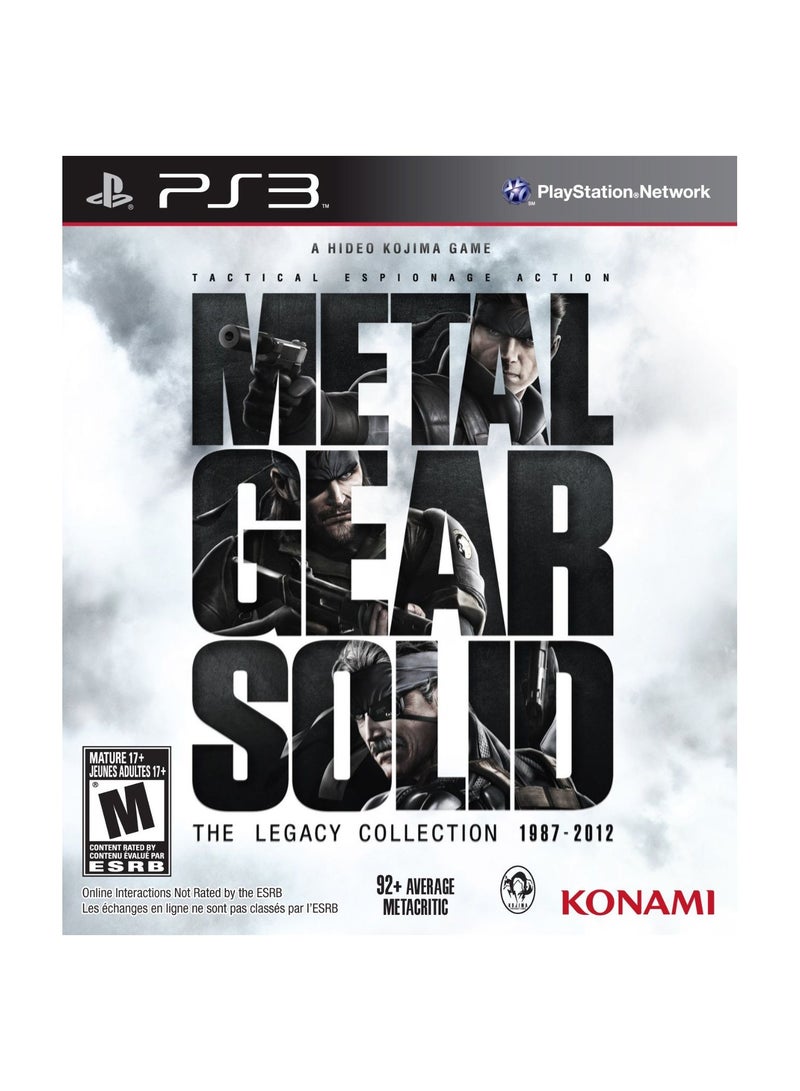 Metal Gear Solid: The Legacy Collection (Intl Version) - playstation_3_ps3