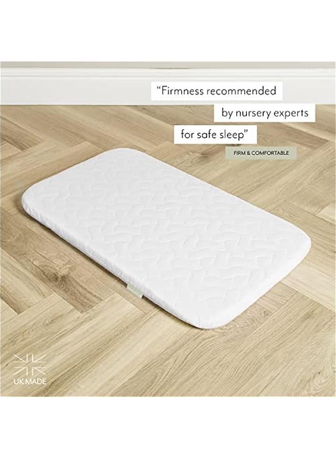 Microfibre Mattress-fits a Next to Me Crib, Foam, White, Size-83 x 50 x 2.5 cm