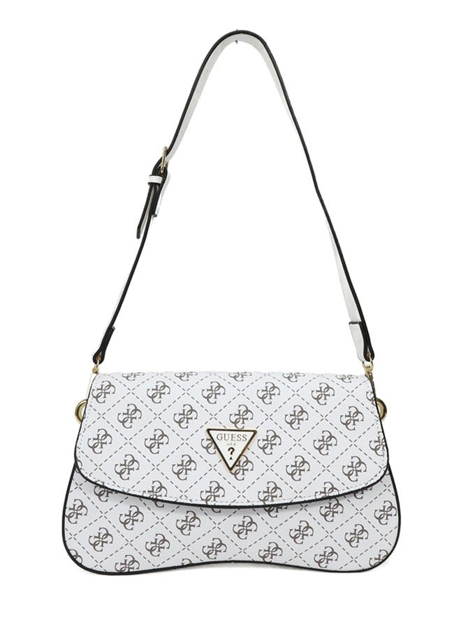 New Fashionable Printed Trendy Bag with Summer Style and Personalized Women's Underarm Bag white