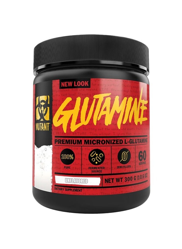 Mutant, L-Glutamine, Unflavored, 300g, 60 Servings