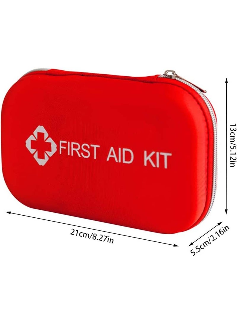 First Aid Kit Medicine Rescue Bag Medical Kit Survival Emergency Bag Compact First Aid Kit Small Medical Emergency Survival Kit with Storage Bag for Home Boat Travel Family Car Office 177Pcs