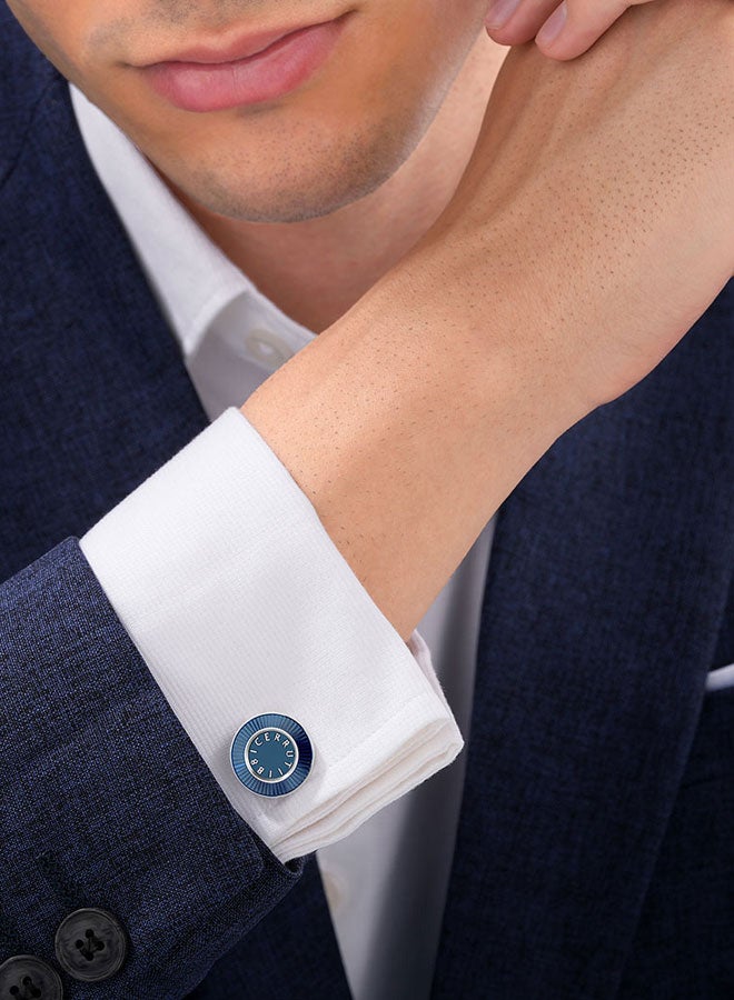 Cerruti 1881 Gents Cufflink Blue – Stylish and Unique Men's Jewelry