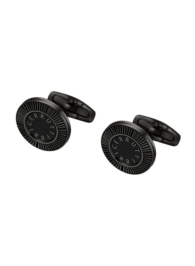 Cerruti 1881 Gents Cufflink Black – Modern and Versatile Men's Accessory