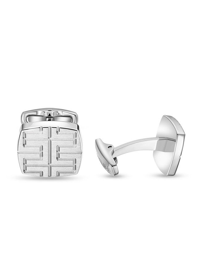 Cerruti 1881 Metallperle.2 Silver Men's Cufflink – Elegant and Classic Design