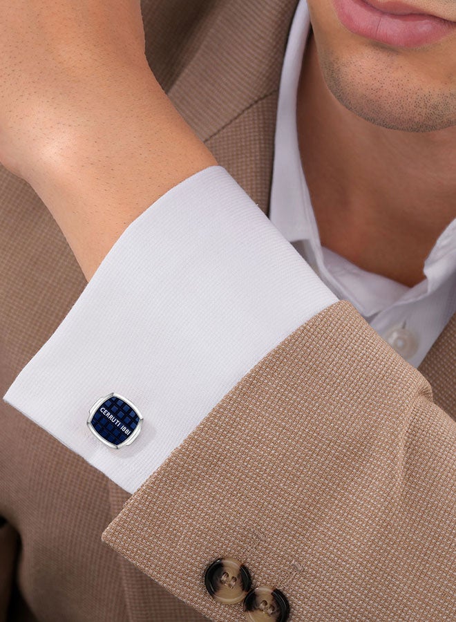 Cerruti 1881 Gents Cufflink Blue – Stylish and Contemporary Design