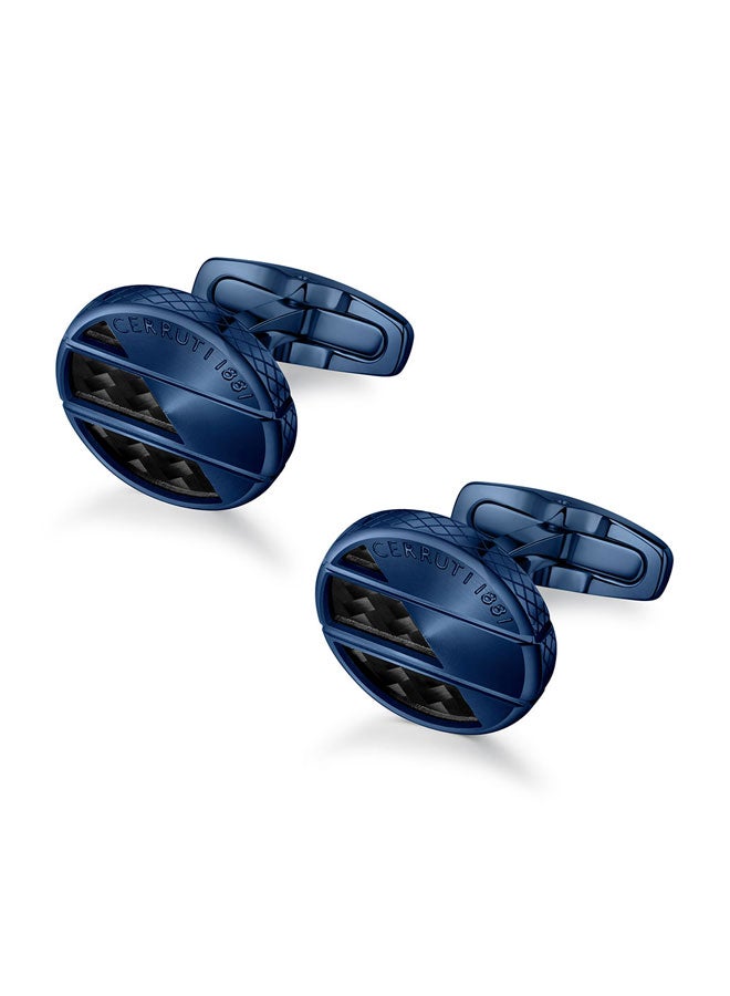 Cerruti 1881 Halves.2 Black Men's Cufflink – Refined and Contemporary Style