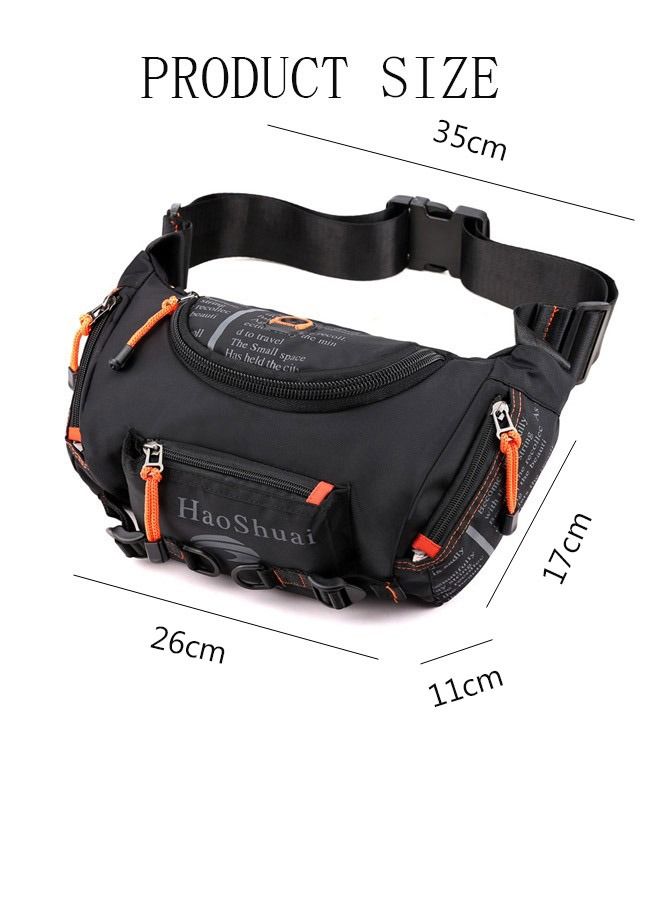 Compact Sling Bag for Men and Women Waterproof Crossbody Bag Chest Shoulder Backpack with Buckle, Everyday Carry Bag for Travel, Work, Sport