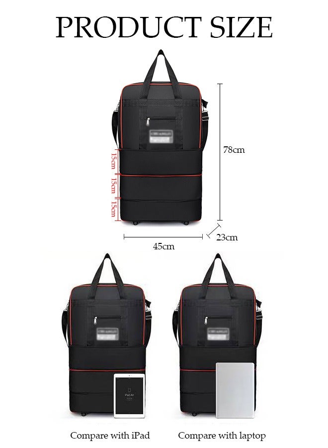 Expandable Foldable Luggage Bag Suitcase Collapsible Rolling Travel Luggage Bag Duffel Bag for Men and Women Lightweight Suitcases